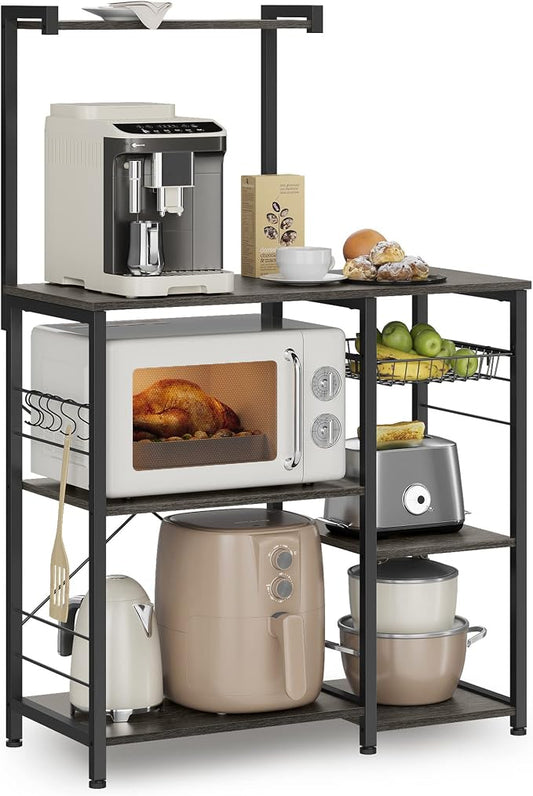 VASAGLE Baker's Rack, Microwave Stand, Kitchen Storage Rack by VASAGLEbySONGMICSHOME