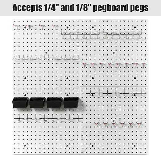 Pegboard Smith 16x16 inch Wall Organizer Pegboard Panels, Workbench Tools - Image 4