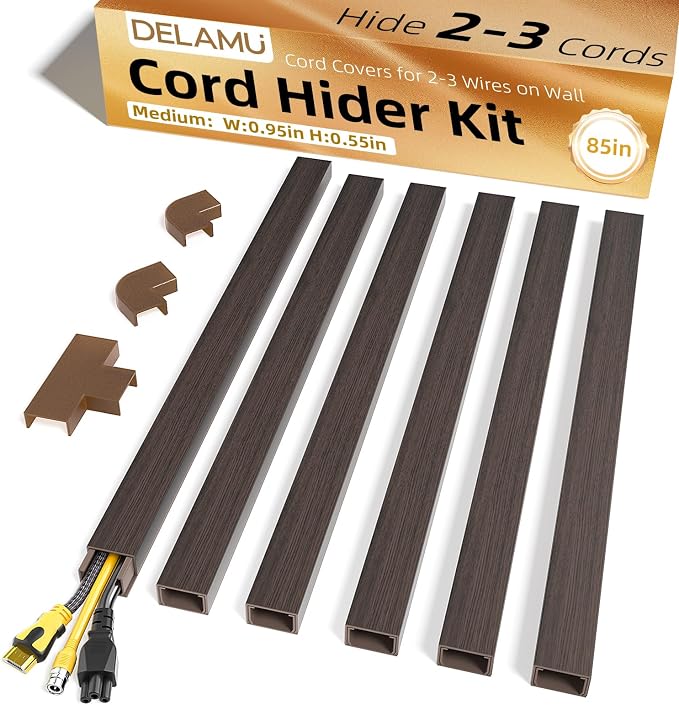 Delamu Cord Hider, 85in Cord Covers by DELAMU