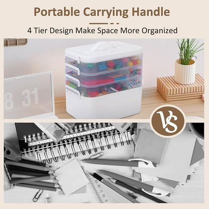Gifhomfix 4-Layer Plastic Craft Organizers and Storage Box - Image 5