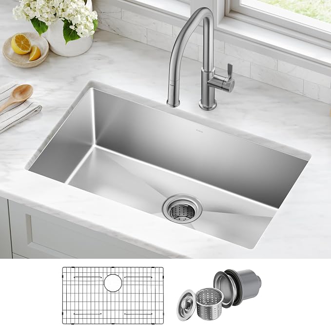 KRAUS Standart Pro 30 -inch Undermount Single Bowl 16 Gauge Stainless Steel - Image 2