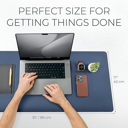 Nordik Felt and Leather Desk Mat Non-Slip - Image 3
