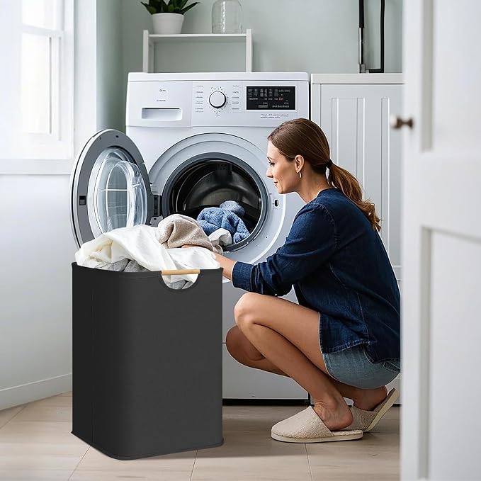 STORAGE MANIAC 1-Pack Large Laundry Hamper, 100L Collapsible Laundry Basket - Image 7