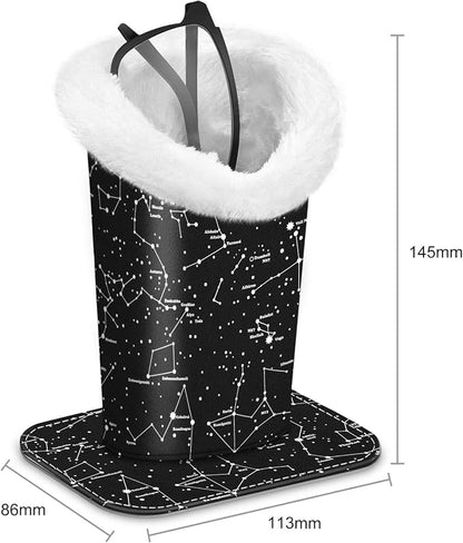 Fintie Plush Lined Eyeglasses Holder, Glasses Stand Case, Anti-scratch Glasses - Image 2