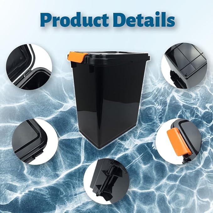 3 pcs 20L Pellet Storage Bin Set, Pellet Bucket is Suitable - Image 4