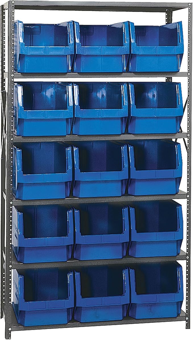 Quantum MSU-533BL Heavy-Duty Modular Magnum Steel Shelving Storage Rack Unit by QuantumStorageSystems