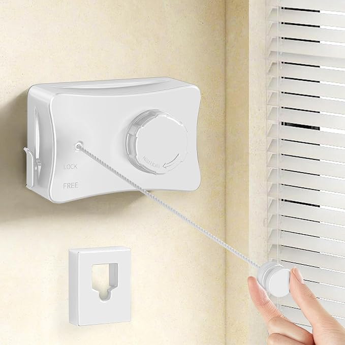 Retractable Outdoor Clothes Line, Heavy Duty Clothes Drying Laundry Line Wall by Unknown