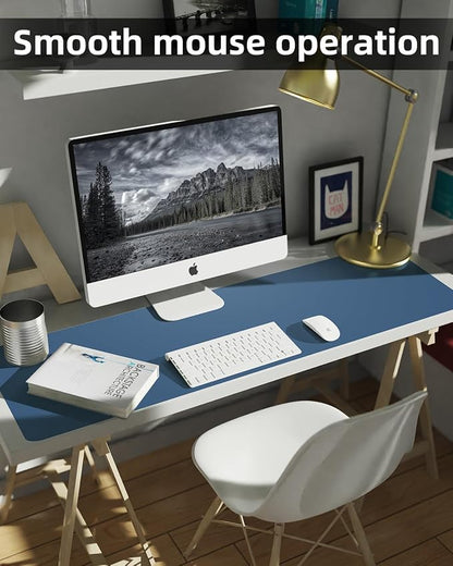 Large Desk mat, Leather Desk Pad Protector, Office Desk Mat, Mouse Pad - Image 4