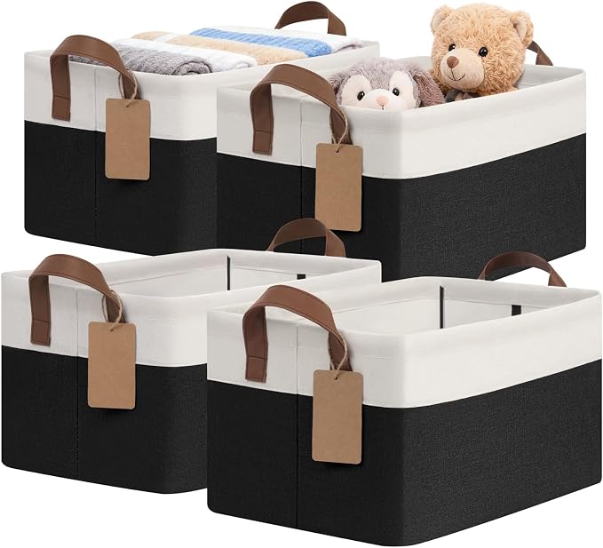 CHICVITA 4 Pack Storage Baskets by CHICVITA