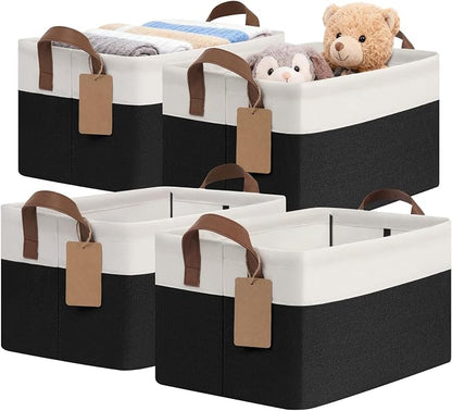 CHICVITA 4 Pack Storage Baskets by CHICVITA
