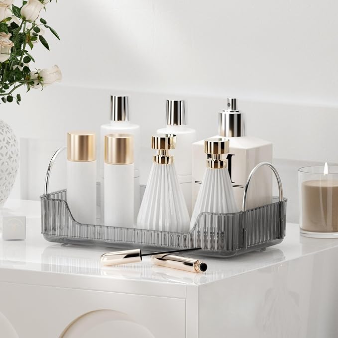 YCIA&DONE Bathroom Organizer Countertop, Makeup Storage, Skincare Cosmetic Tray by YCIADONE