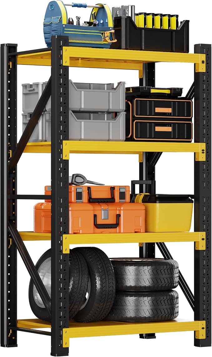 3000LBS Garage Shelving 32" W Garage Shelving Heavy Duty 4-Tier Metal Storage by Unknown