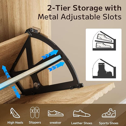 Fluted Shoe Cabinet Storage - Image 3