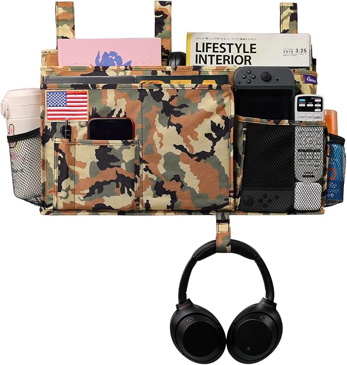 Surblue Bedside Caddy Hanging Organizer Storage Bag Pocket - Image 2