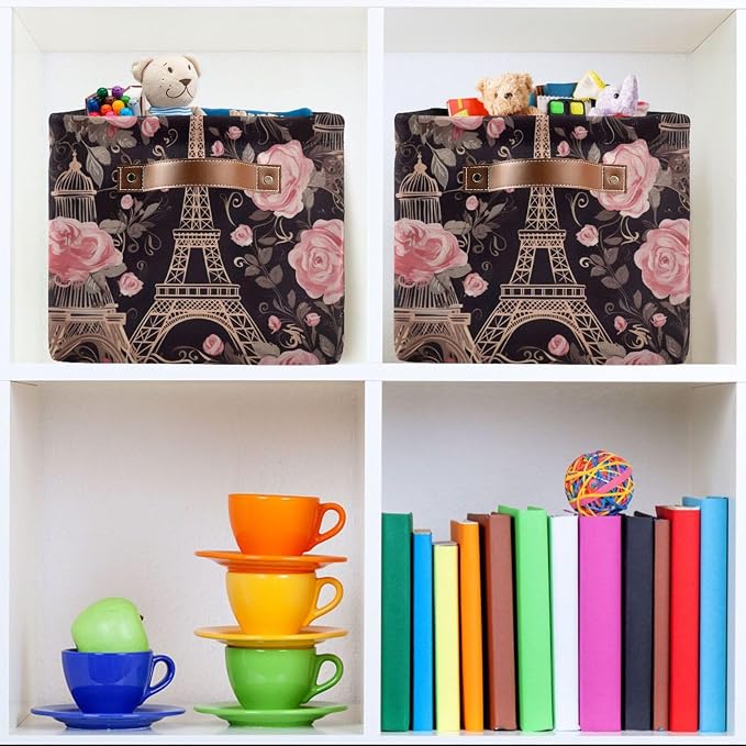 Paris Tower Flowers Storage Bins - Image 6