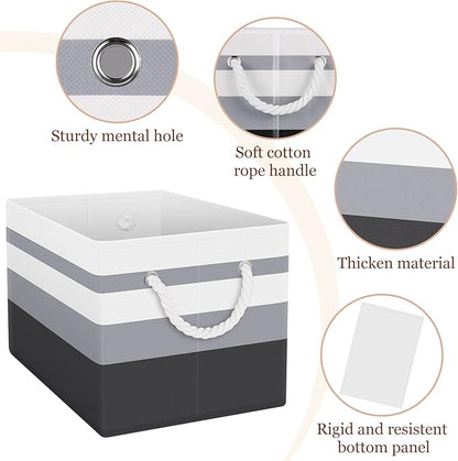 Storage Bins 8-Pack, Foldable Storage Baskets - Image 3