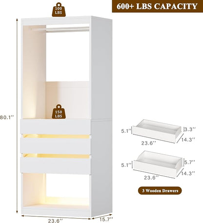 HUAHUU Freestanding 2FT Closet System - Image 8