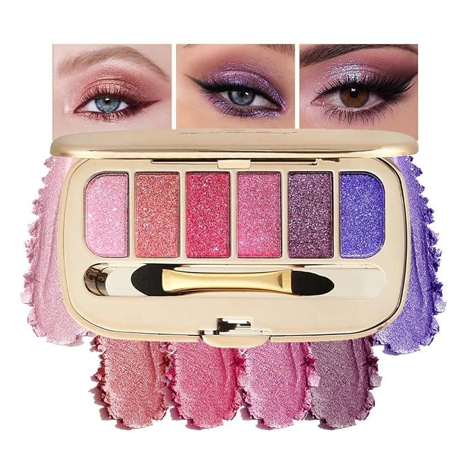 Glitter Eyeshadow Palette, Ultra-Shiny Sparkle Shimmer Eye Shadow by Unknown