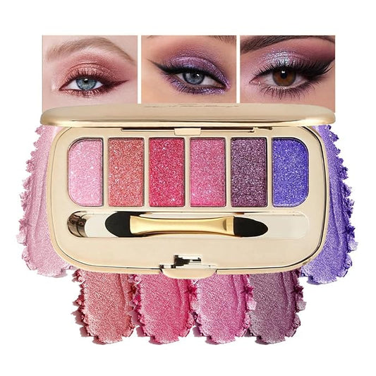 Glitter Eyeshadow Palette, Ultra-Shiny Sparkle Shimmer Eye Shadow by Unknown