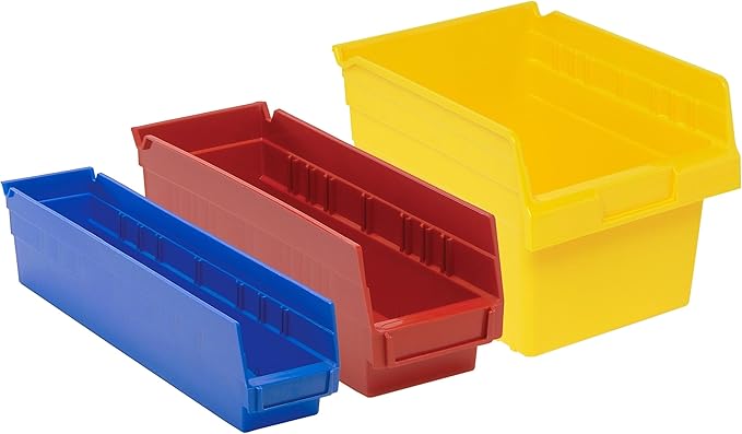 Quantum Storage QSB114 Heavy-Duty Nesting Plastic Shelf Bins - Image 5