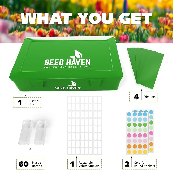Seed Organizer Storage Box, Seed Holder Packet Organizer, Seed Vault Container - Image 5