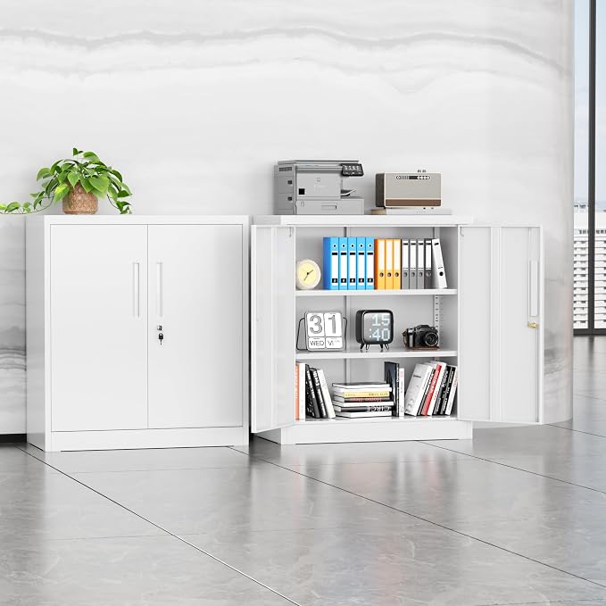 INTERGREAT Metal Garage Storage Cabinet, Small Steel Cabinet - Image 2