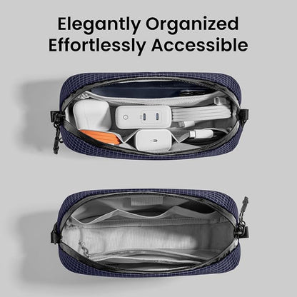 tomtoc Electronics Organizer Travel Case Performance, Water Resistant Bag Cable - Image 5
