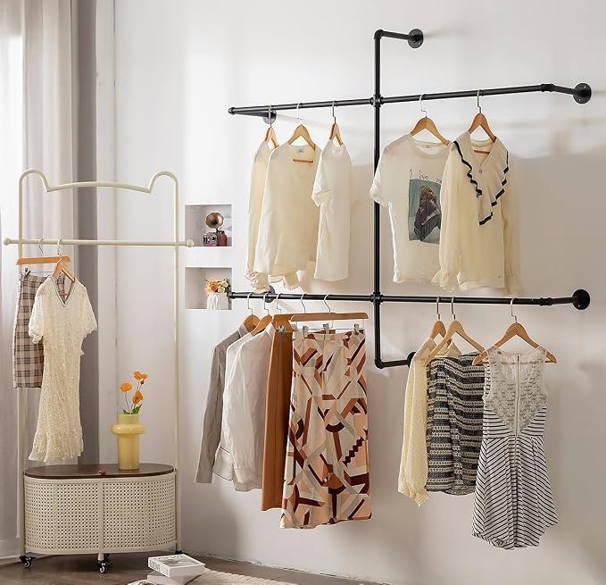 Industrial Pipe Clothing Rack - Image 2