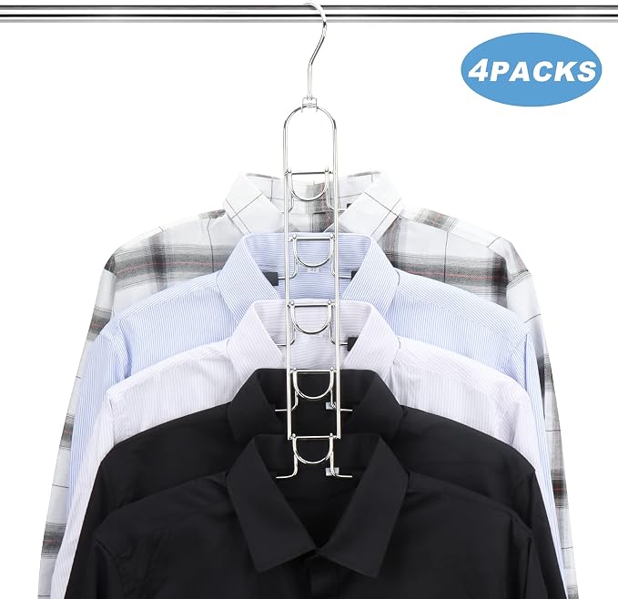 Space Saving Clothes Hangers, Anti-Slip Foam Padded Shirt Suit Hanger - Image 6