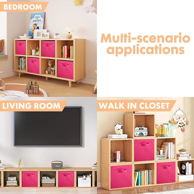 ShellKingdom Storage Bins, Foldable Fabric Storage Cubes And Cloth Storage - Image 5