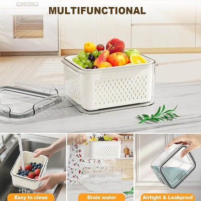 8 Pcs Fruit Storage Containers for Fridge - Image 5
