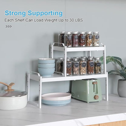 2 Pack Stackable Expandable Shelves - Image 6