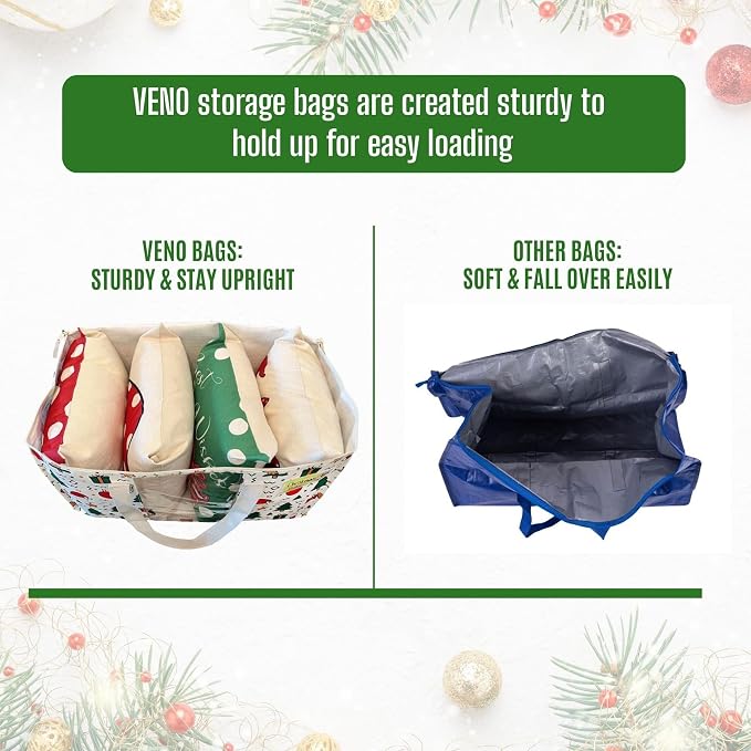 VENO 6 Pack Moving Bags, Large Christmas Storage Bins - Image 6
