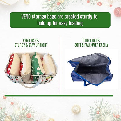 VENO 6 Pack Moving Bags, Large Christmas Storage Bins - Image 6