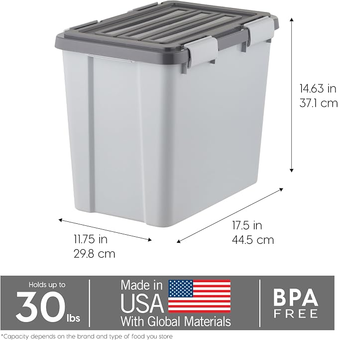 IRIS USA Stackable Dog Food Storage Container - Image 3