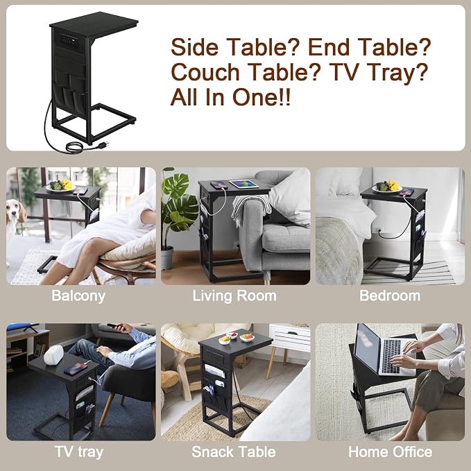 AMHANCIBLE C Shaped End Table - Image 6