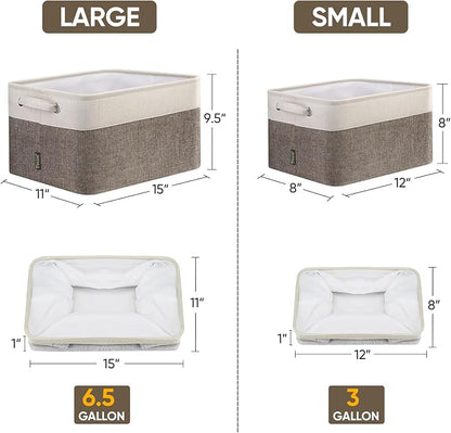BALEINE 2 Pack Fabric Storage Bins - Image 2