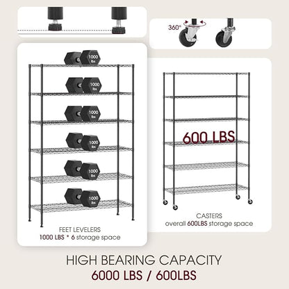 BestOffice | 6-Tier Wire Shelf - Image 4