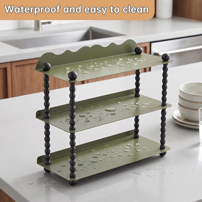 3-Tier Bathroom Counter Organizer, Water Proof Countertop Shelf | Vintage - Image 4