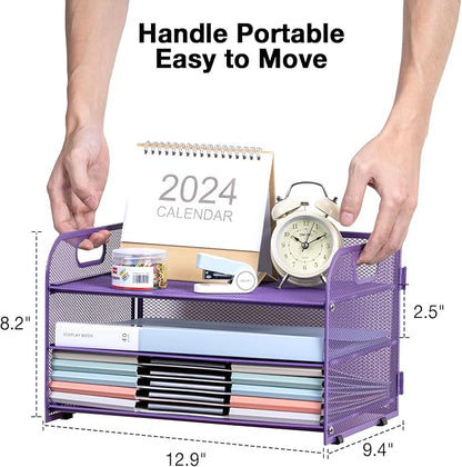 3-Tier Letter Tray Paper Organizer - Image 4