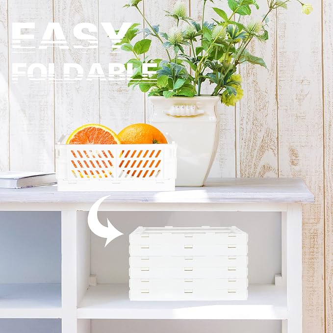 Tixill 2-Pack Mini Foldable Plastic Baskets - Image 3