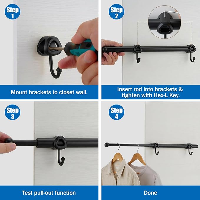 Valet Rod for Closet Pull Out - Image 7