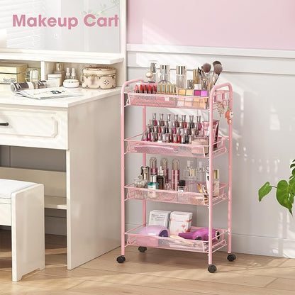 TOOLF 4 Tier Rolling Utility Cart - Image 2