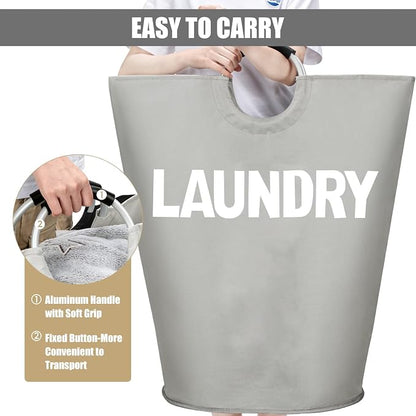 DOKEHOM 160L XX-Large Laundry Basket, Collapsible Laundry Bag, Foldable Laundry - Image 5