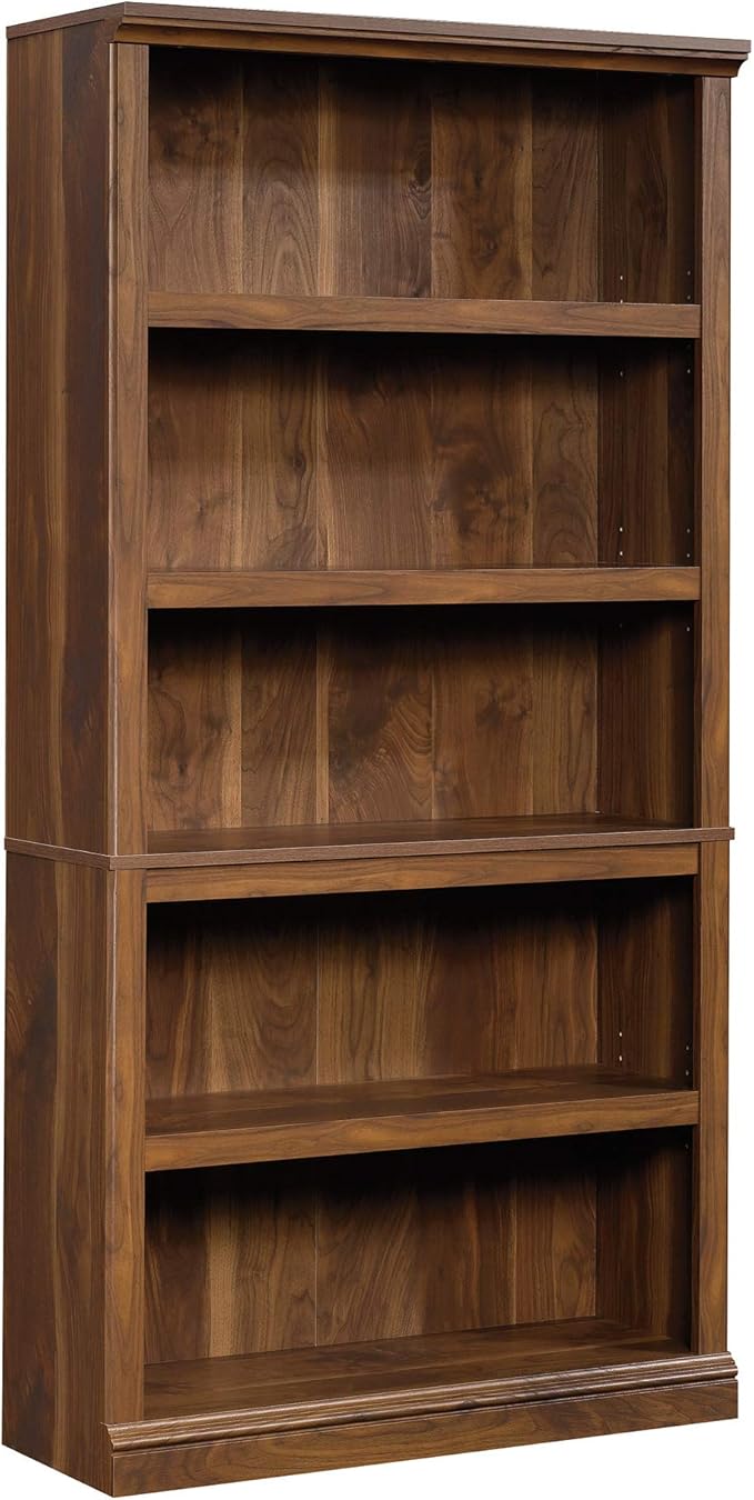 Sauder 5 Tier Book Shelf Wooden Bookcase Multipurpose Bookshelf by SAUDER%C2%AE