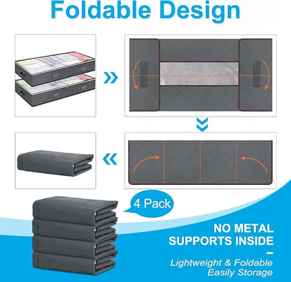 Budding Joy 90L Under Bed Storage Containers, Closet Organizers and Storage Bins - Image 6