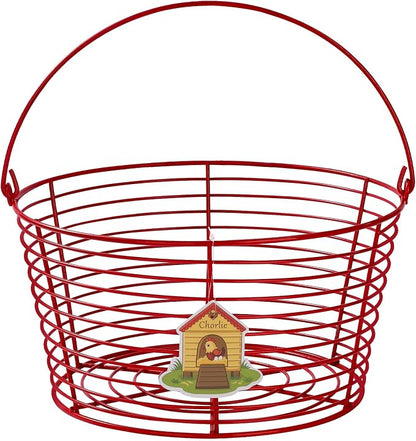 Colorful Metal Mesh Wire Egg Collecting Basket by Unknown