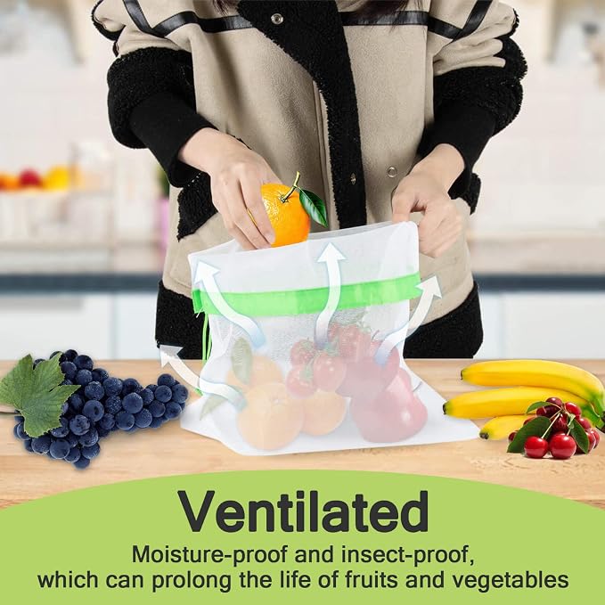 MAQIHAN 12PCS Reusable Produce Bags - Image 5