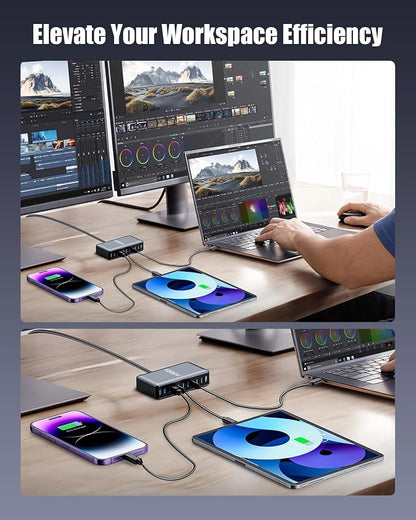 880W USB C Charger Block, 8-Port USB C Charging Station GaN IV Travel - Image 7