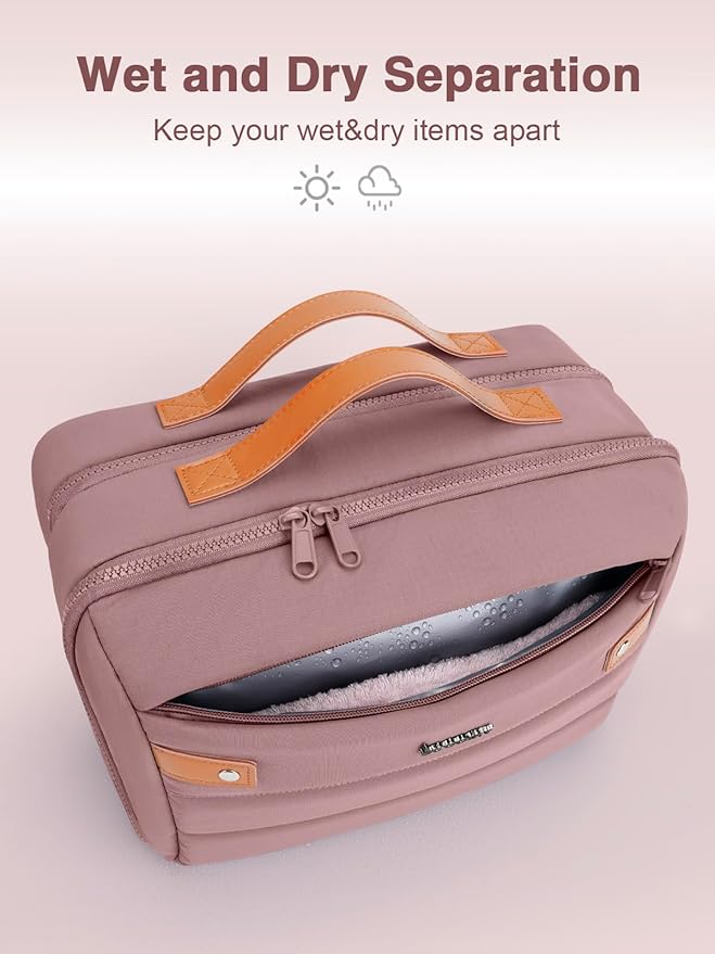 Women's Hanging Toiletry Bag, Waterproof Travel Cosmetic Organizer - Image 5